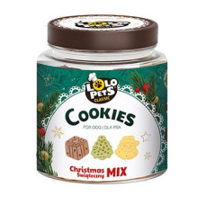 Vánoční MIX sušenek pro psy, dóza 240g TR