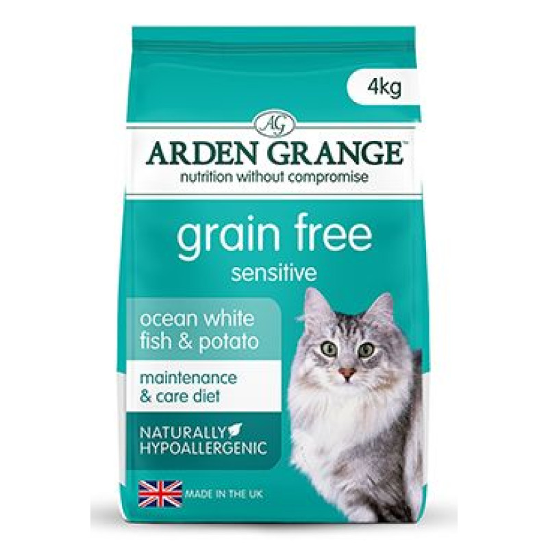 Arden Grange Cat GF Adult Sen.Oc.White Fish&Potato 4kg