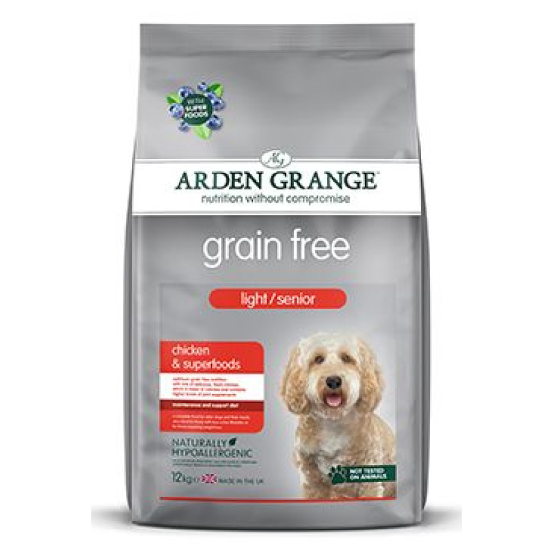 Arden Grange Dog GF Light/Senior Chick&Superfoods 12kg