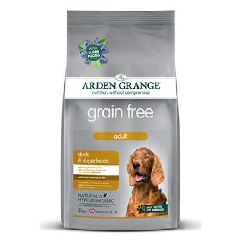 Arden Grange Dog GF Adult Duck&Superfoods 2kg