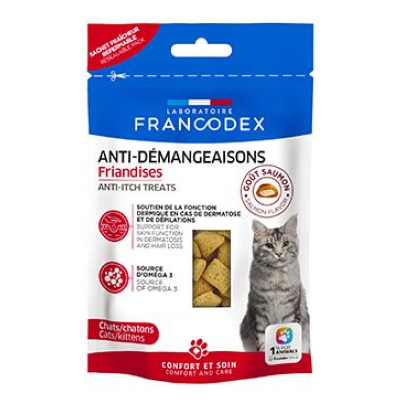 Francodex Pochoutka Anti-itching kočka 65g
