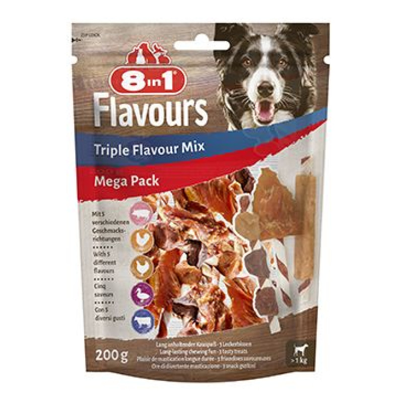 Pochoutka 8in1 Flavours Triple Flav.Mix 200g MEGA PACK