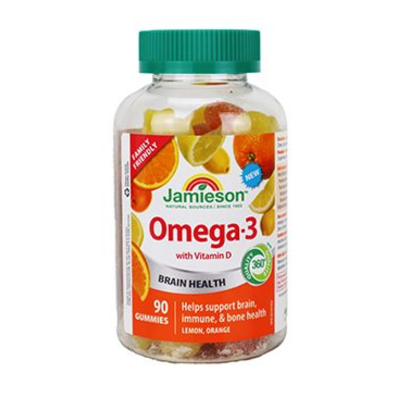 Jamieson Omega-3 Gummies želatinové pastilky 90ks