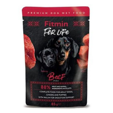 Fitmin For Life dog Hovězí s inulinem kapsa 85g
