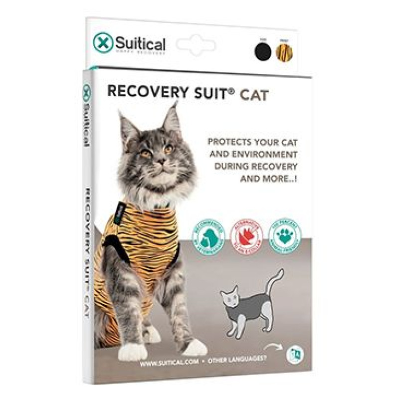 Obleček ochranný Suitical Cat TIGER 33cm XXS