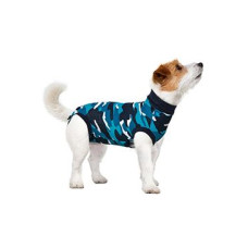 Obleček ochranný Suitical Dog BLUE CAMO 49cm S+