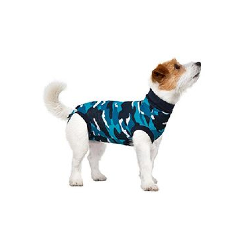 Obleček ochranný Suitical Dog BLUE CAMO 81cm XXL