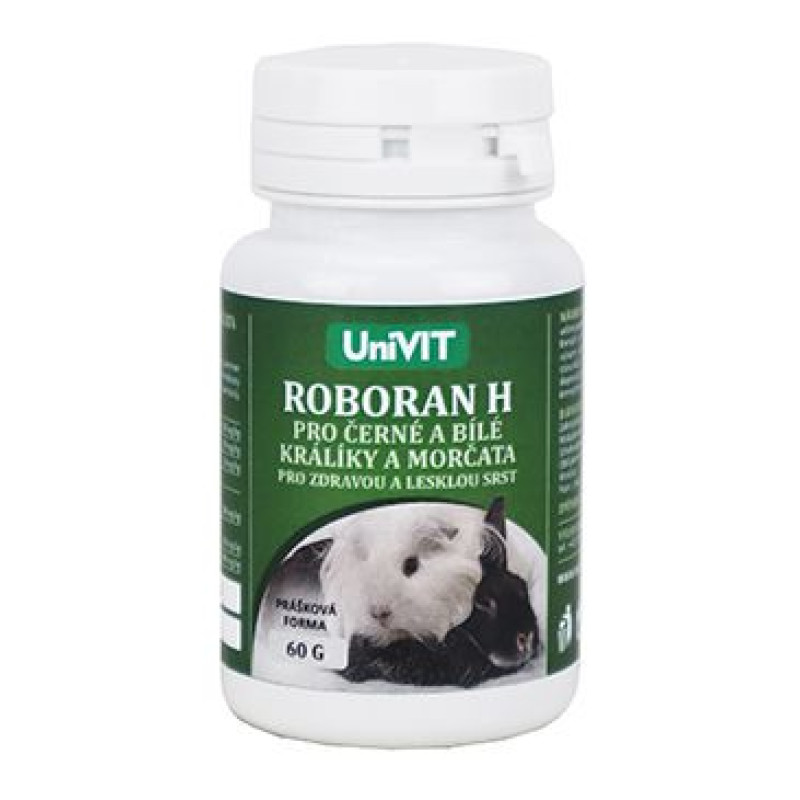 Roboran H pro morčata a králíky Černá a Bílá 60g