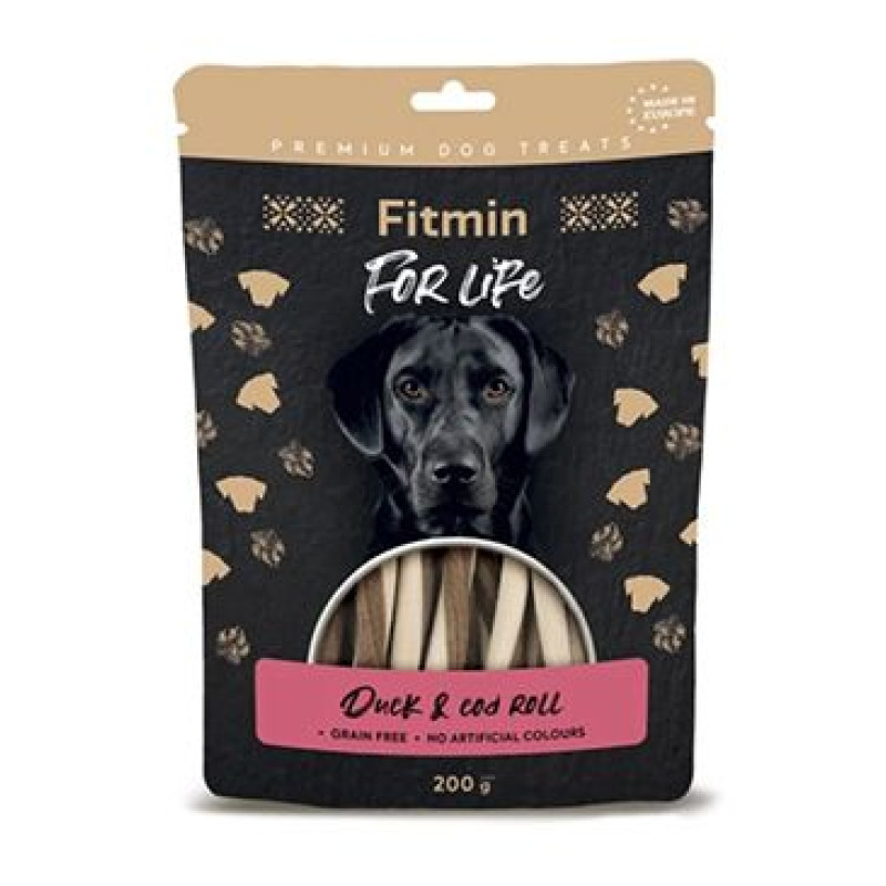 Fitmin FL dog poch. Kachní tyčka s treskou 200g