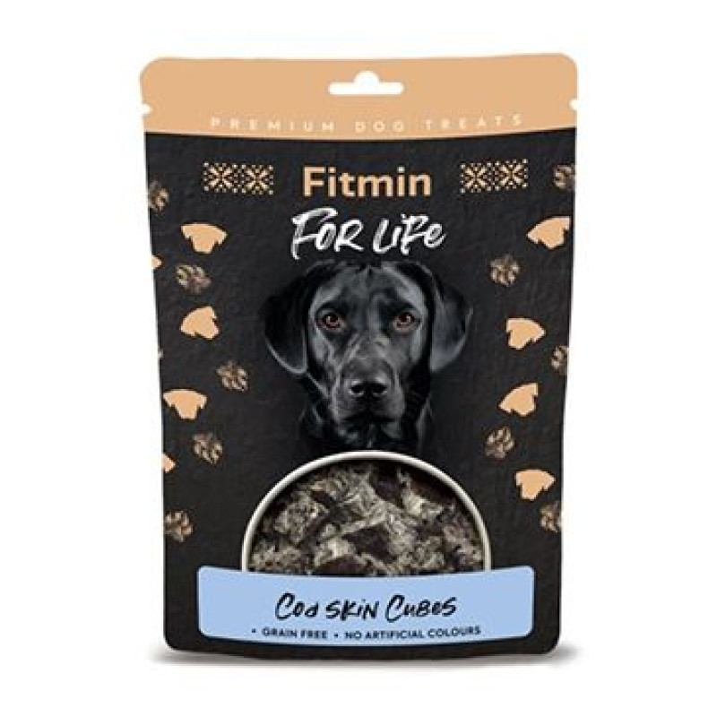 Fitmin FL dog poch. Sušené kostky s treskou 100g
