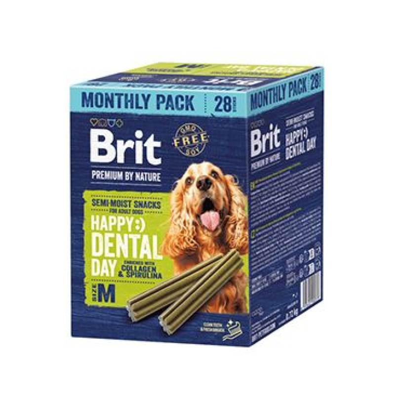 Brit Premium Dog by Nature Dental Snacks M 28ks