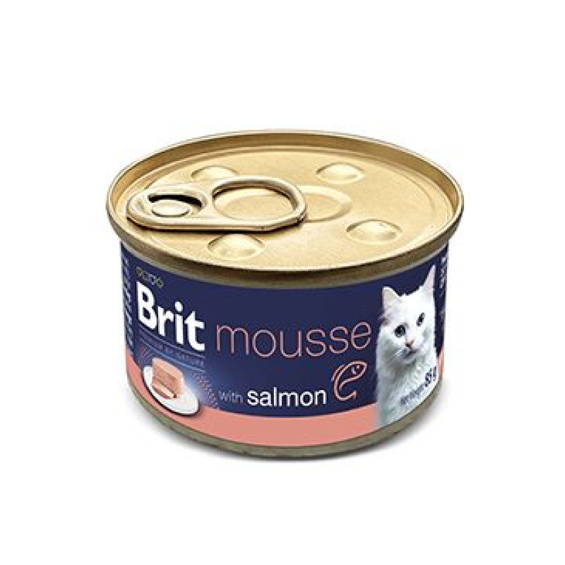 Brit Premium Cat by Nature Mousse Salmon 85g