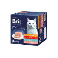 Brit Premium Cat by Nature Mousse Multipack, 8x85g