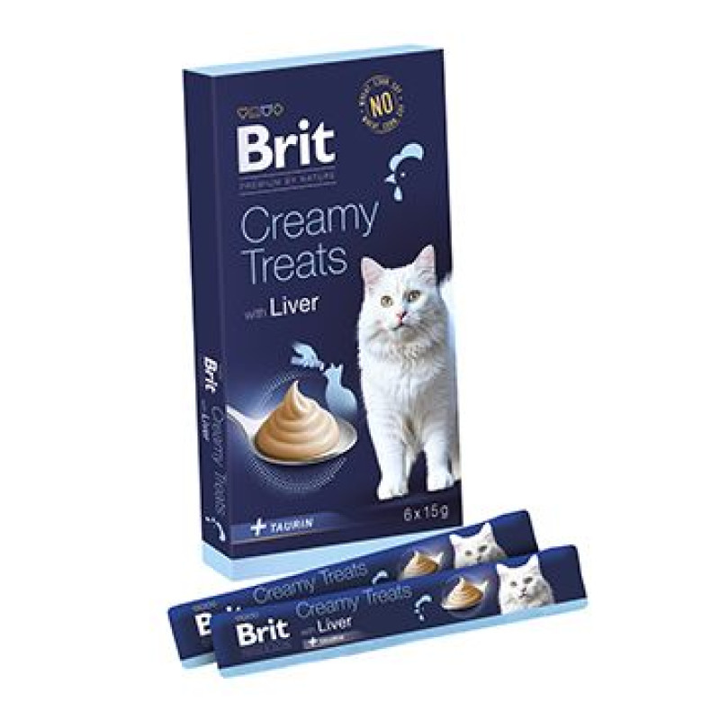 Brit Premium Cat by Nature Creamy Treats Liver 6x15g