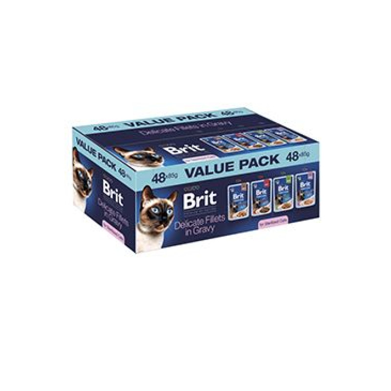 Brit Premium Cat by Nature Value Pack Sterilized 48ks