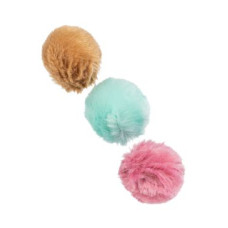 Hračka kočka Kožešinová kulička s catnipem 3cm TR