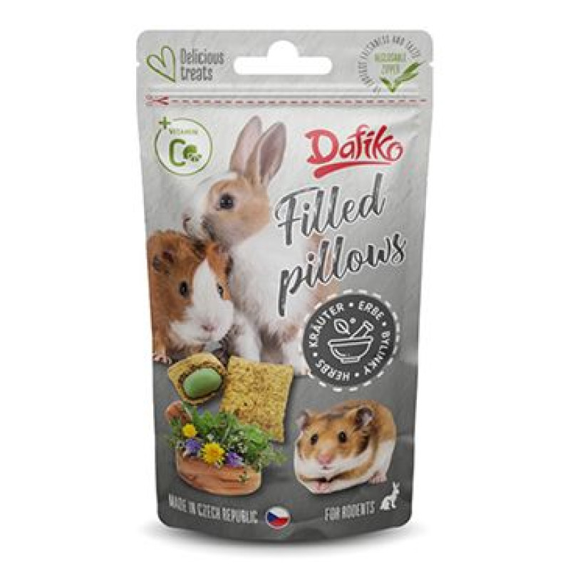 Dafiko plněné polštářky pro hlodavce bylinky 40g