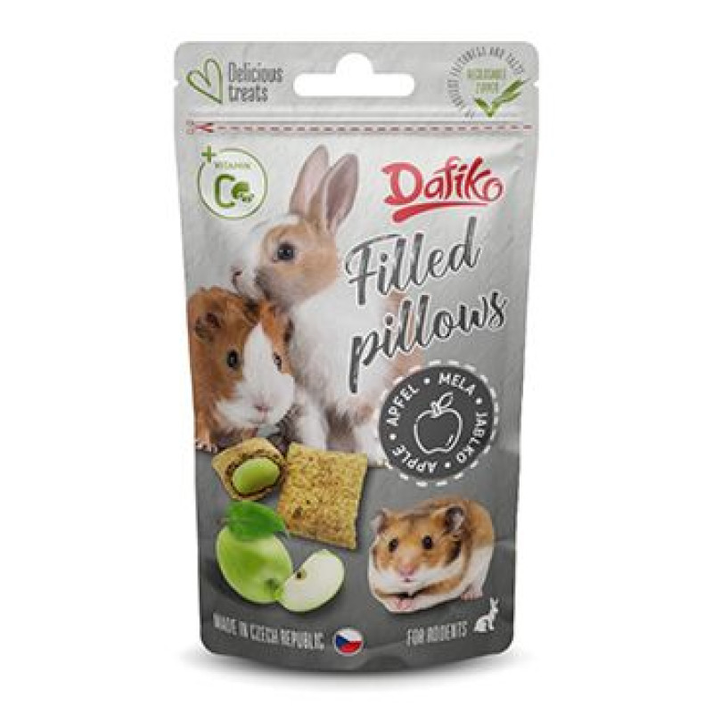 Dafiko plněné polštářky pro hlodavce jablko 40g