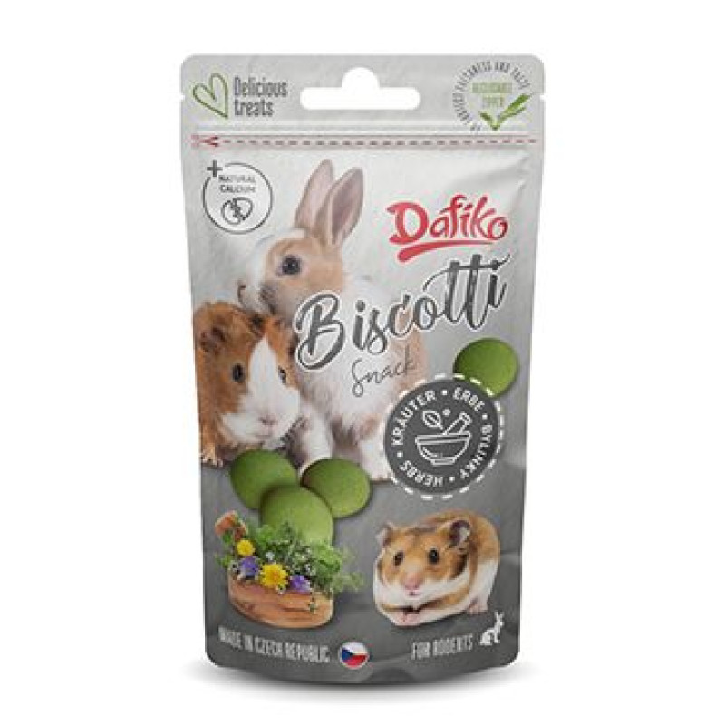 Dafiko piškoty pro hlodavce bylinky 25g