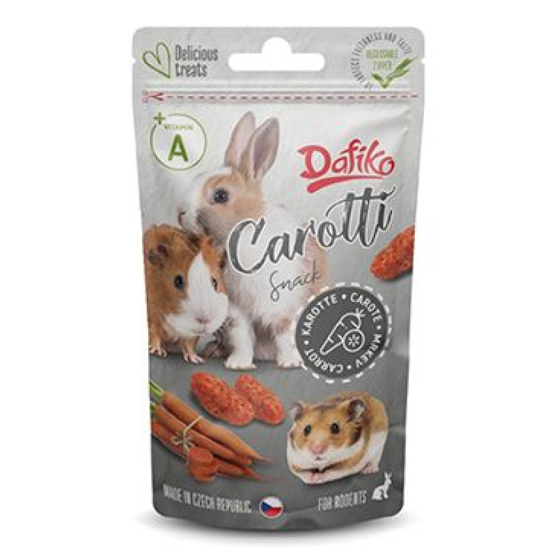 Dafiko snack pro hlodavce carotti 50g