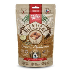 Dafiko plněné polštářky pro psy moučný červ/cibule 80g