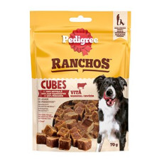 Pedigree poch.Ranchos Cubes hovězí 70g