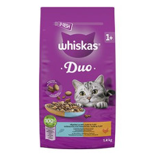 Whiskas Dry DUO tuňák a kuře 1,4kg