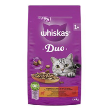 Whiskas Dry DUO jehněčí a krůtí 1,4kg