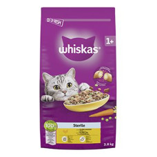 Whiskas Dry Sterile s kuřecím masem 3,8kg