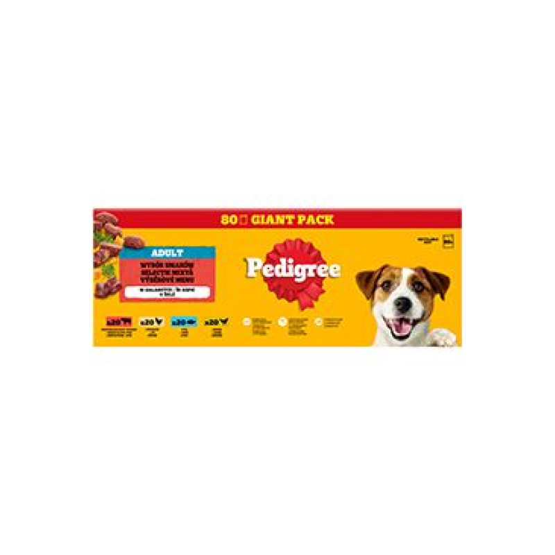 Pedigree kapsa Adult mixovaný výběr v želé 80x100g