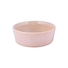 Miska keramická Zig Zag 18cm písková 1,2l