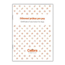 Očkovací průkaz pes Calibra 1ks