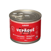 Louie Dog konz. Vepřové se špenátem a prebiotiky 200g