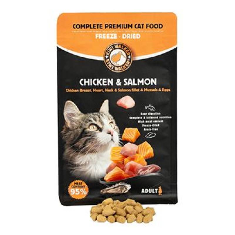 Krmivo mrazem sušené kuře a losos 150g Kiwi