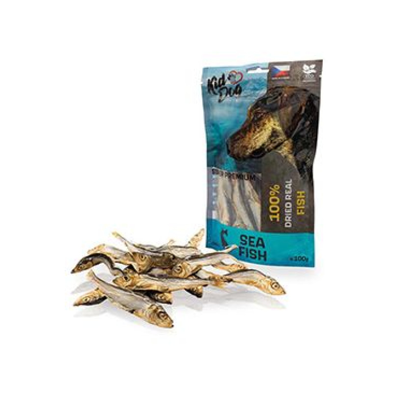 Pochoutka KIDDOG SUPER PREMIUM mořské šproty 100g