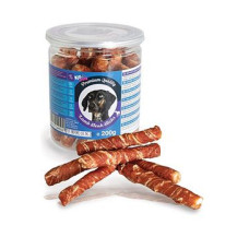 Pochoutka KIDDOG jehněčí steak na buv.tyčince,dóza200g