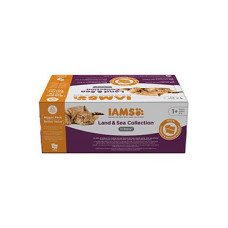 Iams Cat Adult Delights kapsa Land&Sea in gravy 72x85g
