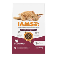 Iams Cat Adult Sensitive Digestion Turkey 10kg