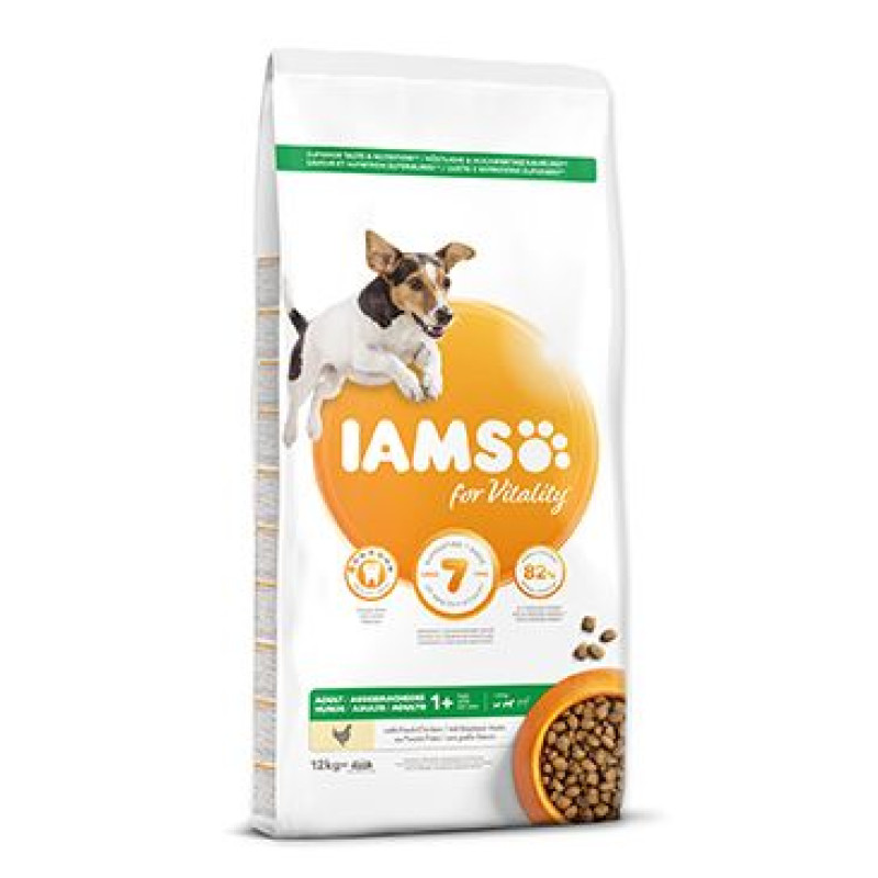Iams Dog Adult Small&Medium Chicken 12kg