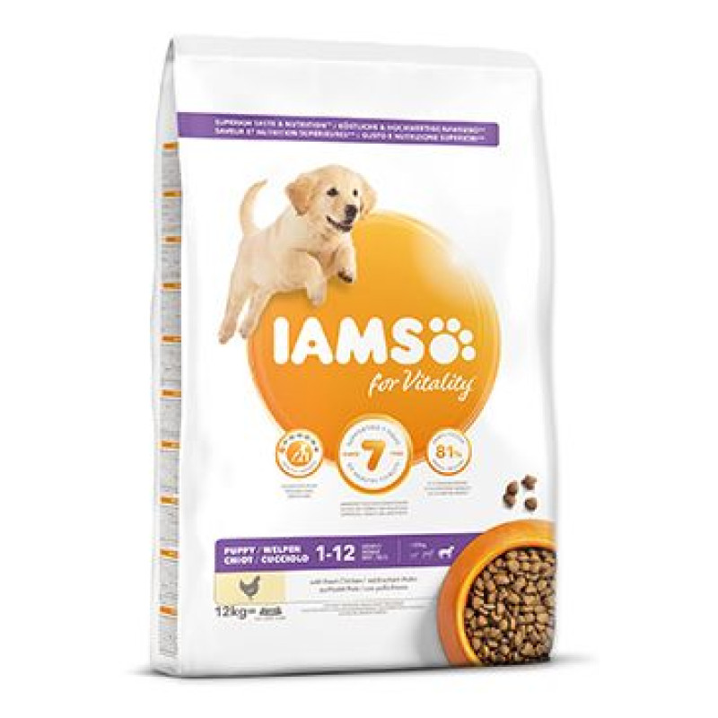 Iams Dog Puppy Large Chicken 12kg