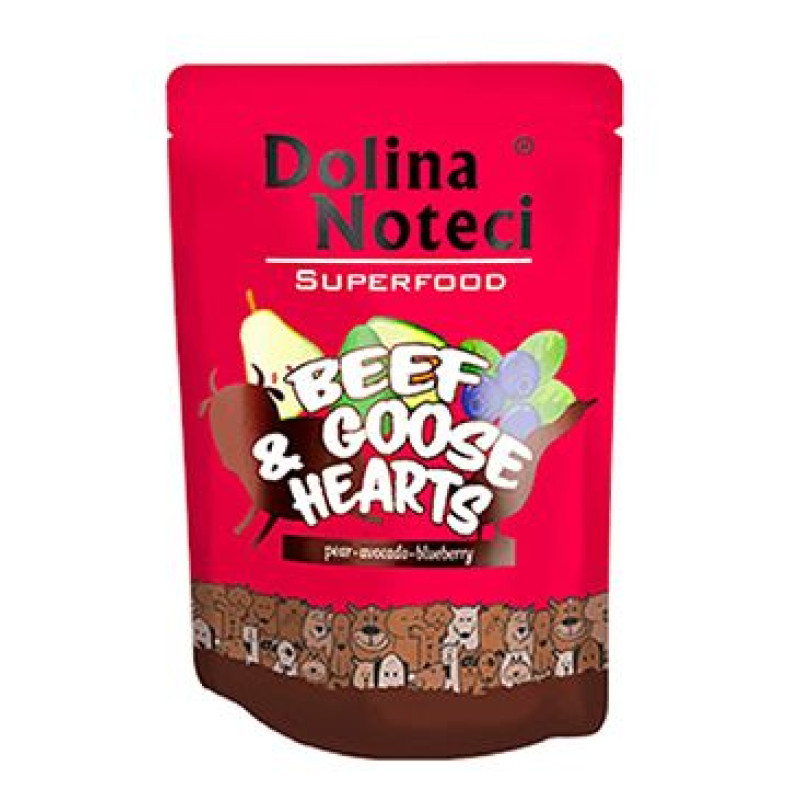 Dolina Noteci Dog kapsa SUPERFOOD hov/husí srdíčka300g