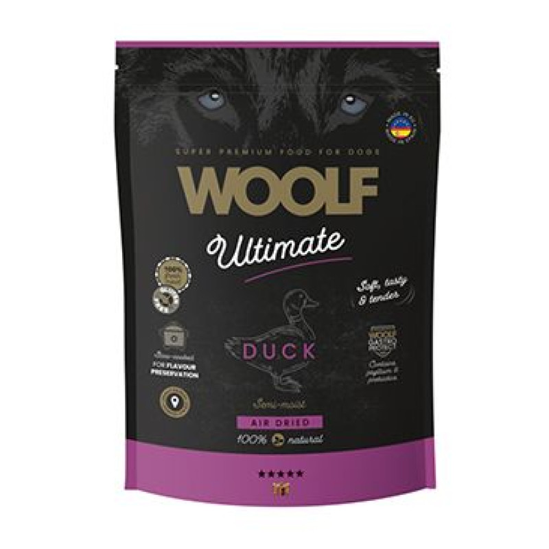 WOOLF Ultimate DogFood Semi-Moist Duck 1kg