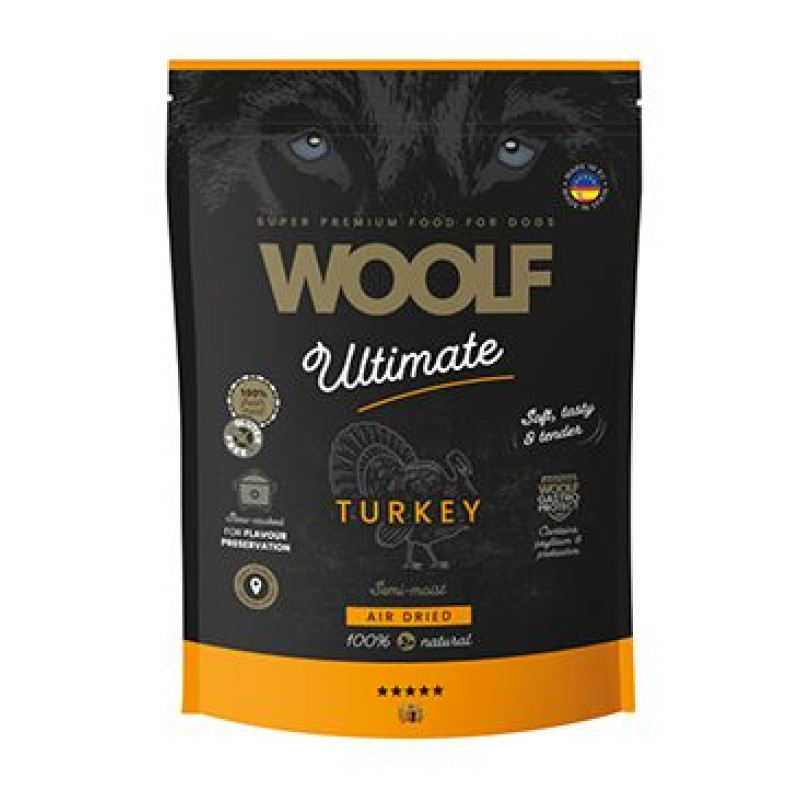 WOOLF Ultimate DogFood Semi-Moist Turkey 1kg