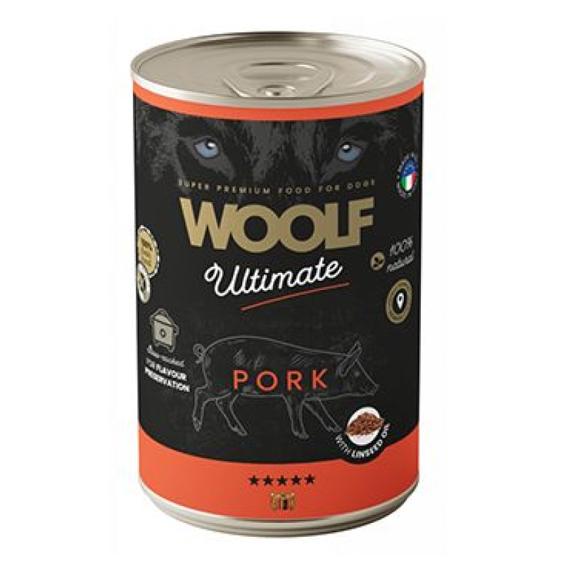 WOOLF Ultimate DogFood konz. Pork 400g