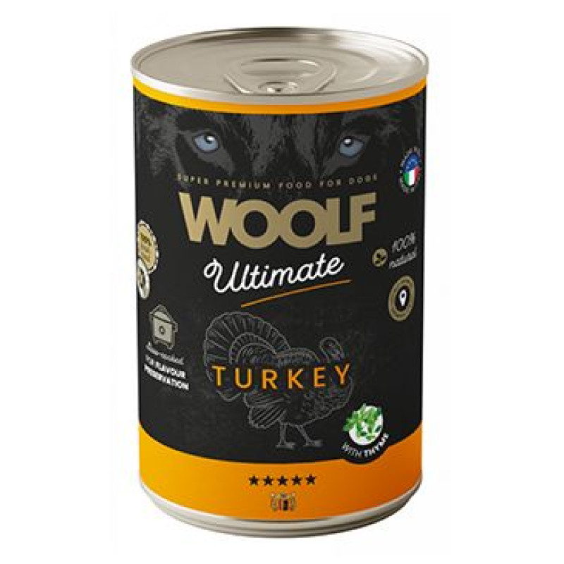 WOOLF Ultimate DogFood konz. Turkey 400g