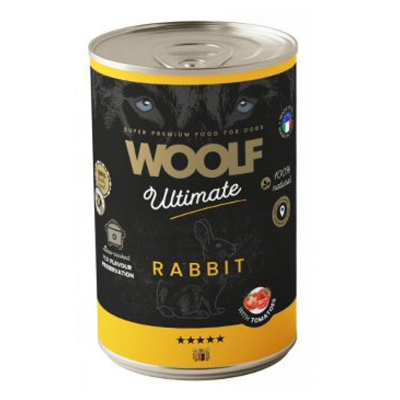 WOOLF Ultimate DogFood konz. Rabbit 400g