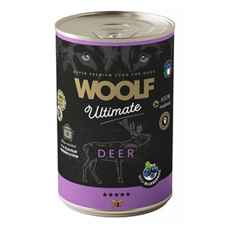 WOOLF Ultimate DogFood konz. Deer 400g