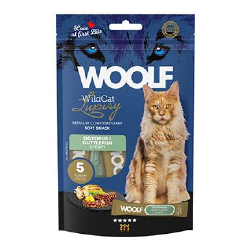 WOOLF WildCat Cream Luxury Octopus&Cuttlefish 5x14g