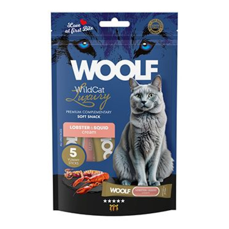 WOOLF WildCat Cream Luxury Lobster&Squid 5x14g