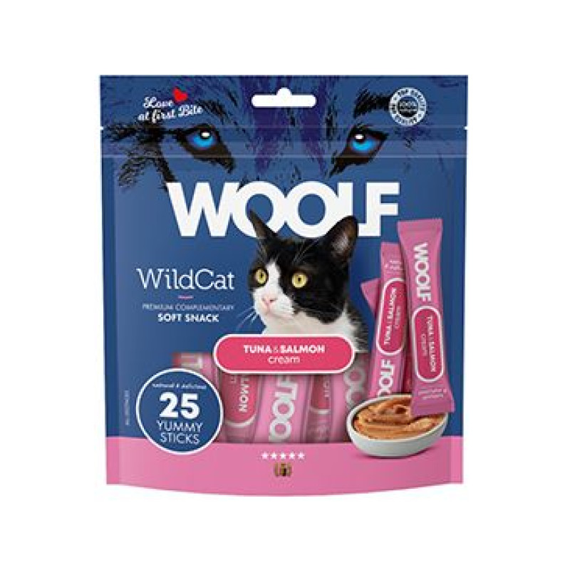 WOOLF WildCat Cream Regular Tuna&Salmon 25x14g